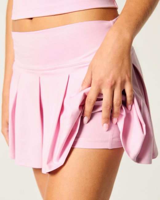 Hollister Pink Gilly Hicks Active Drop-waist Pleated Skortie