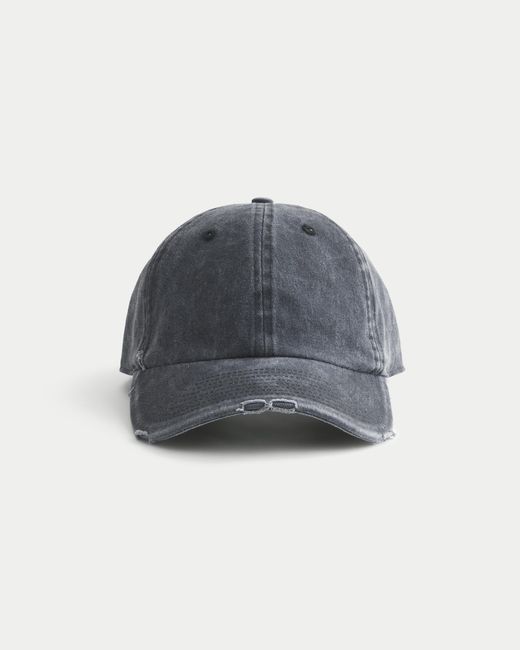Hollister Blue Distressed Baseball Hat for men