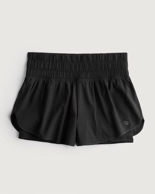 Hollister Black Gilly Hicks Active Energize Ultra High-rise 2-in-1 Active Shorts 3"