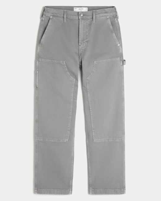 Hollister Gray Grey Loose Carpenter Jeans for men