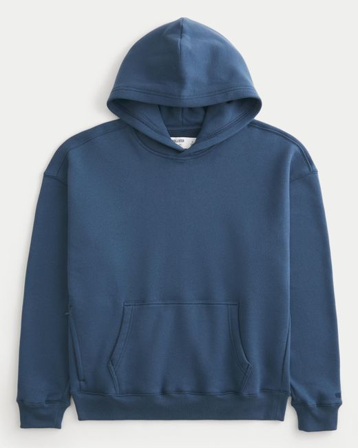 Hollister Blue Hollister Feel Good Boxy Hoodie for men
