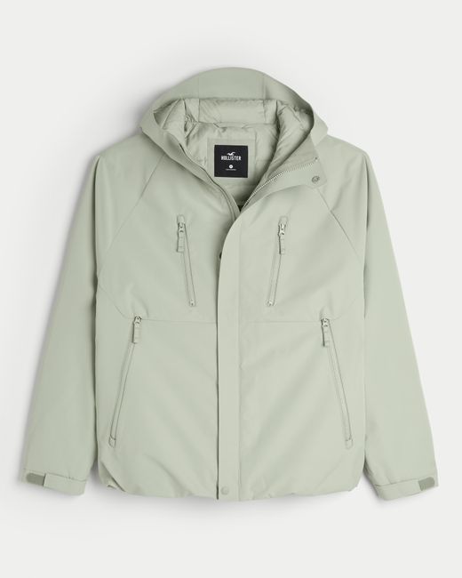 Hollister Green Insulated Shell Jacket for men