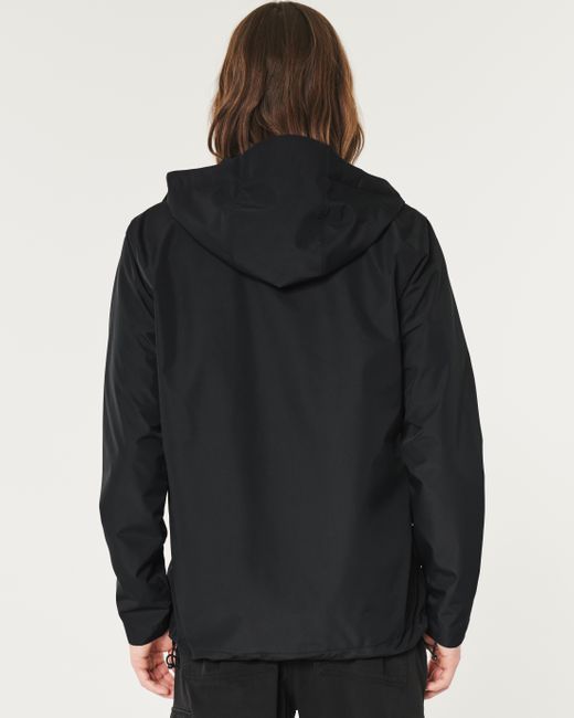 Hollister Black Hooded All-weather Jacket for men