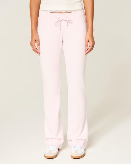 Hollister Pink Hollister Feel Good Boot Sweatpants
