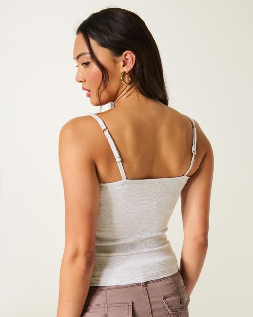 Hollister White Henley Cami