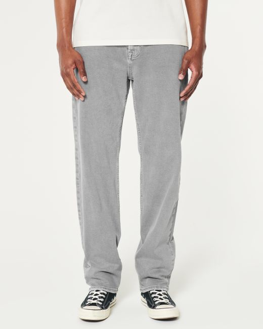 Hollister Gray Grey Loose Jeans for men