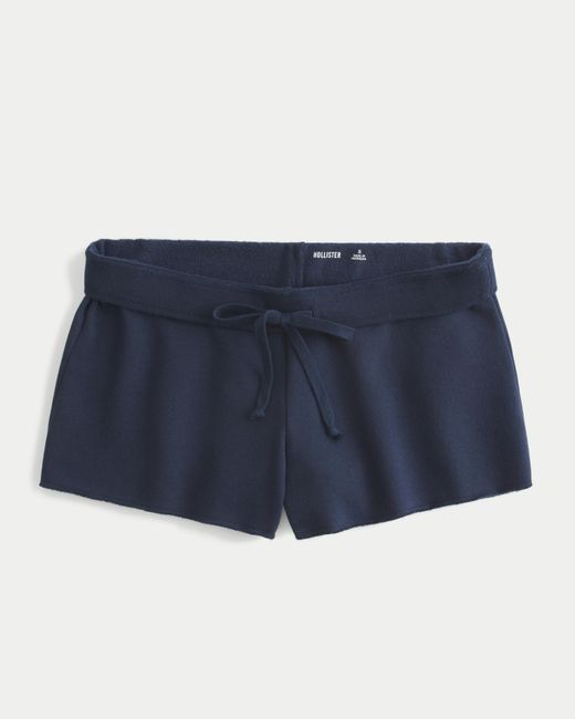 Hollister Blue Fleece Mini Short