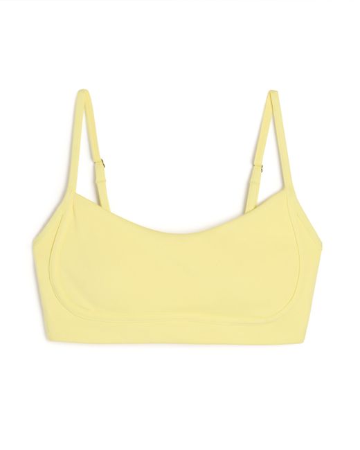 Hollister Yellow Gilly Hicks Active Recharge Tipped Under-bust Sports Bra