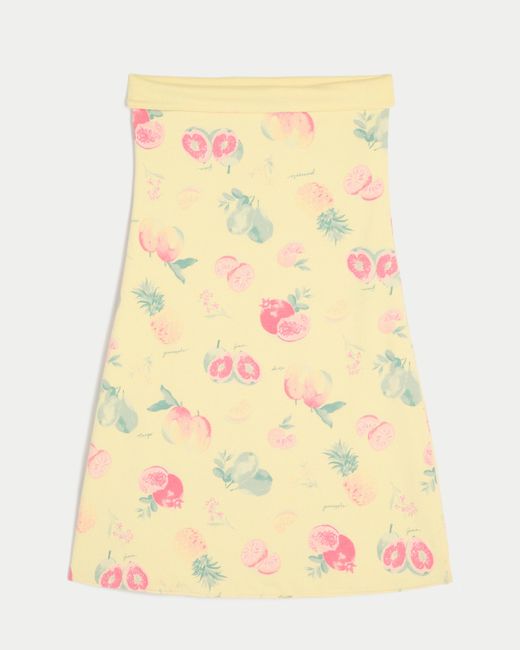 Hollister Yellow Taylor Reversible Tube Mini Dress