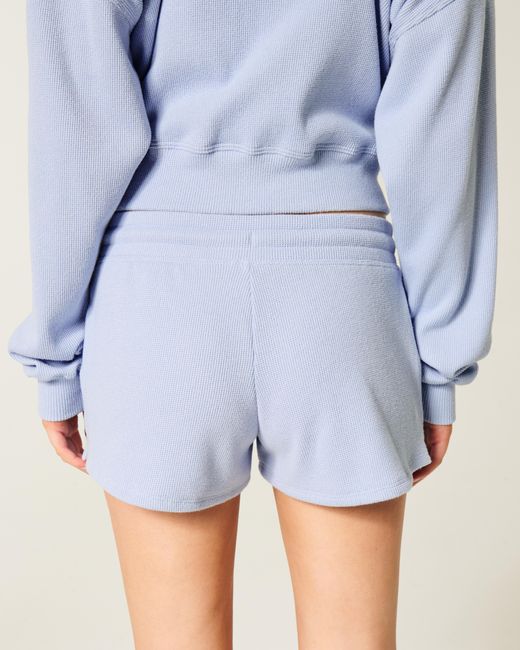 Hollister Blue Gilly Hicks Waffle Shorts