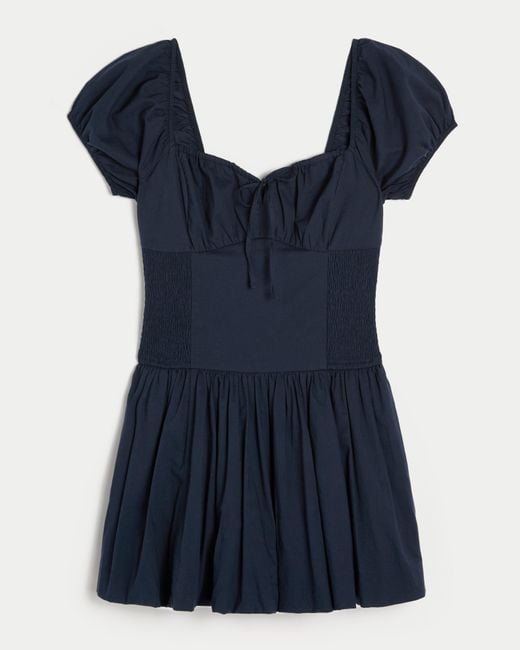 Hollister Hollister Sofia Drop-waist Bubble Skort Dress in Blue | Lyst UK Hollister Hollister Sofia Drop-waist Bubble Skort Dress in Blue | Lyst UK