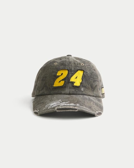 Hollister Multicolor Destroyed Jeff Gordon Nascar Graphic Baseball Hat for men