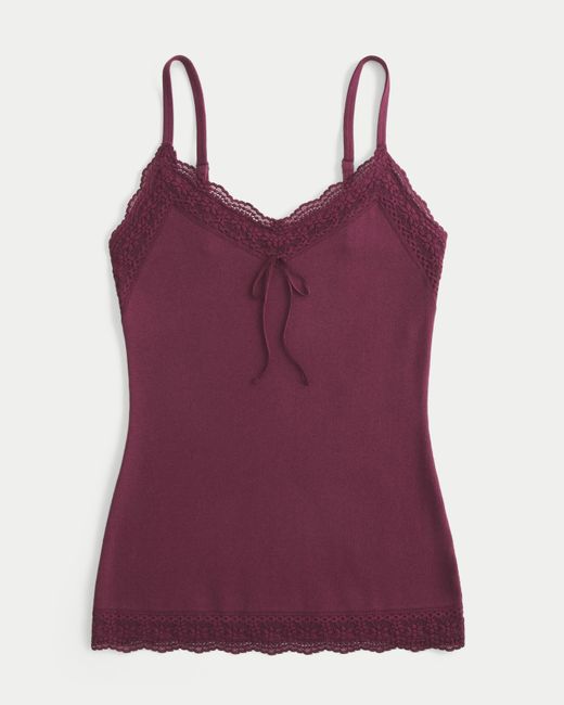 Hollister Purple Lace Trim Cami