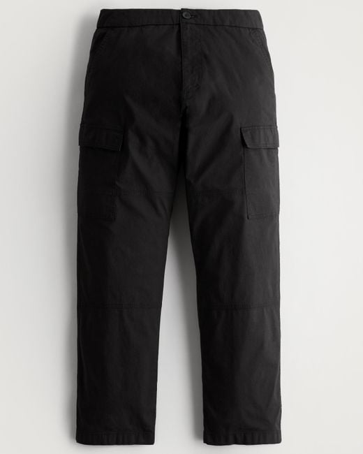Hollister Baggy Cargo Pull-on Pants in Black for Men | Lyst UK