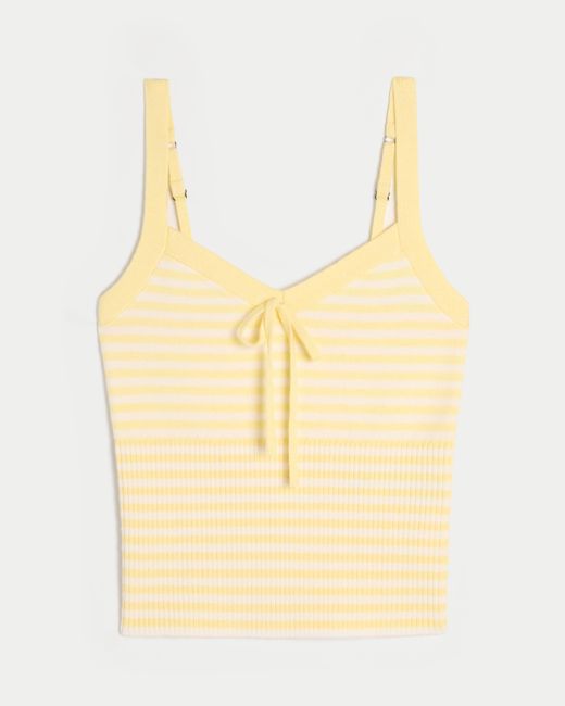 Hollister Yellow Gilly Hicks Cozy Sweater-knit Tank