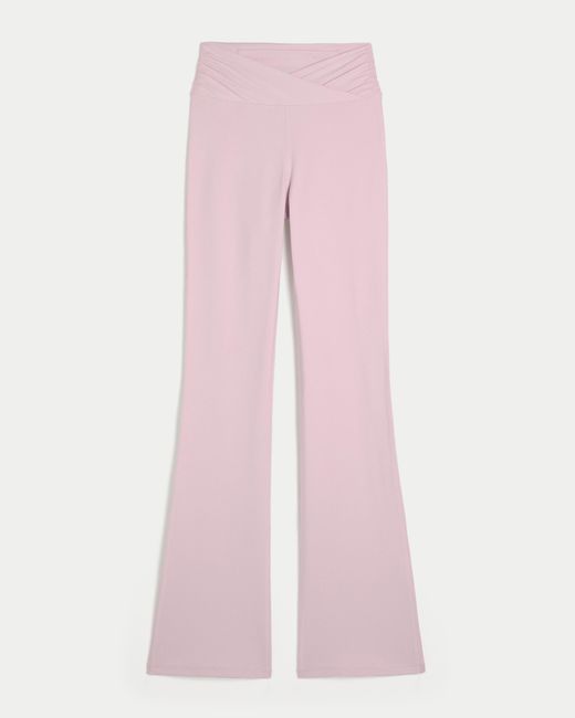 Hollister Pink Gilly Hicks Active Recharge Wrap Waist Boot Leggings