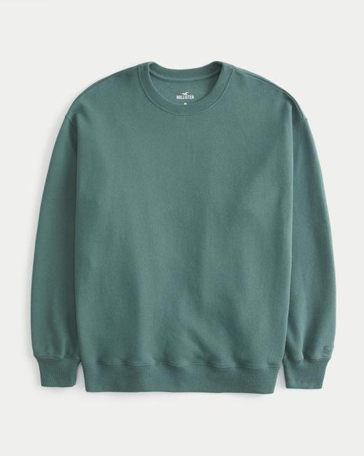 Hollister Green Oversized Sweatshirt mit Rundhalsausschnitt