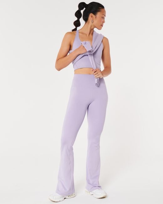 Hollister Purple Gilly Hicks Active Recharge High-rise Flare Leggings