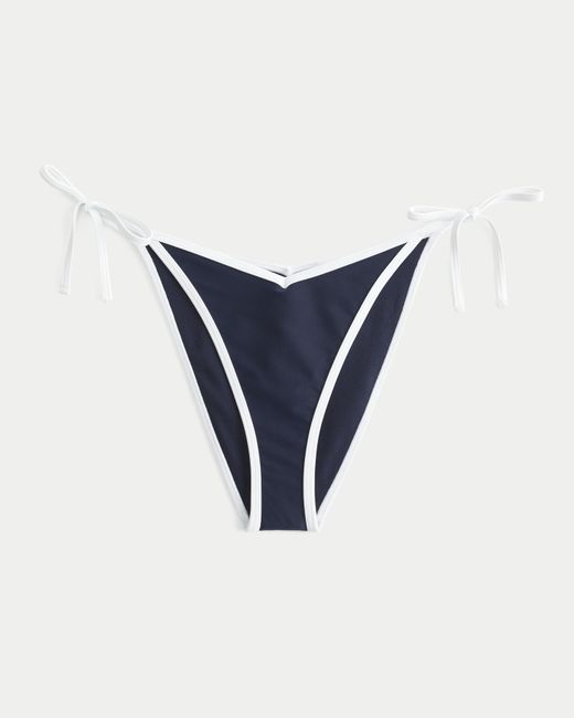 Hollister Blue Side-tie Cheeky Bikini Bottom