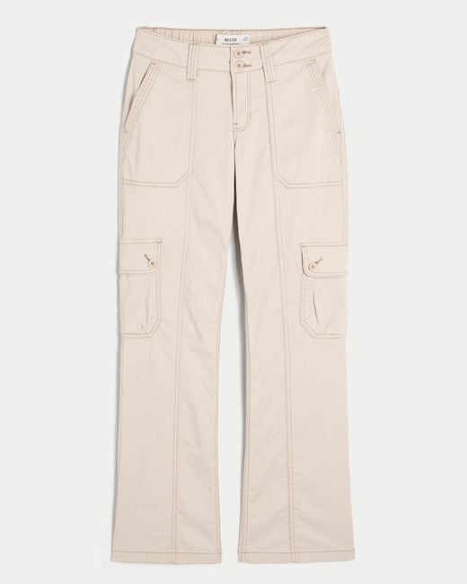 Hollister Natural Mid-rise Relaxed Boot Cargo Pants