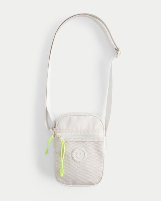 Hollister Gilly Hicks Logo Smiley Crossbody Bag in White Lyst UK