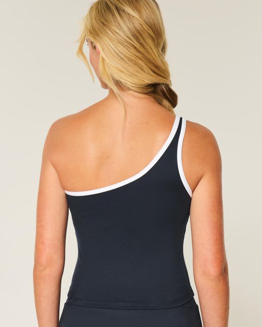 Hollister Blue Gilly Hicks Active Recharge One-shoulder Tank