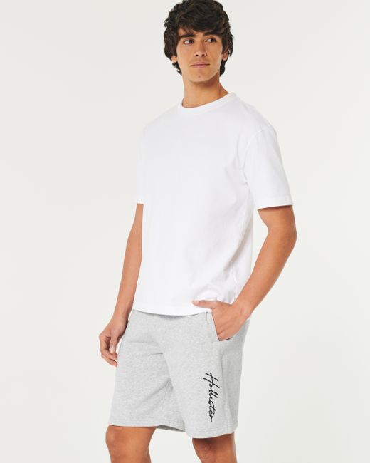 Hollister Fleece-Shorts mit Logo, 23 cm in Gray für Herren