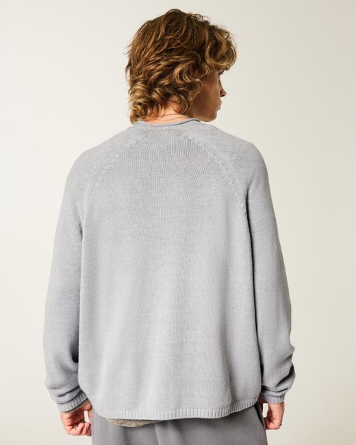 Hollister Gray Boxy Roll-neck Crew Sweater for men