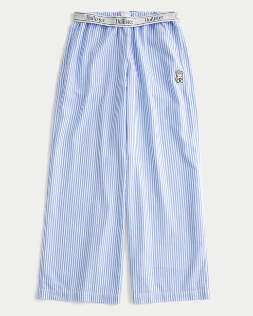 Hollister Blue Logo Baggy Pants