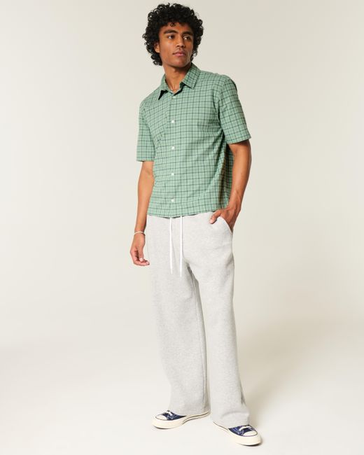 Hollister Green Boxy Short-sleeve Shirt for men