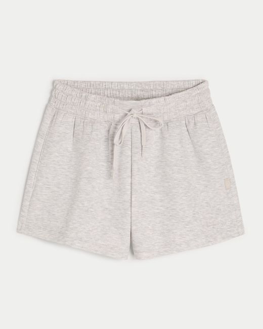 Hollister White Gilly Hicks Active Cooldown Shorts
