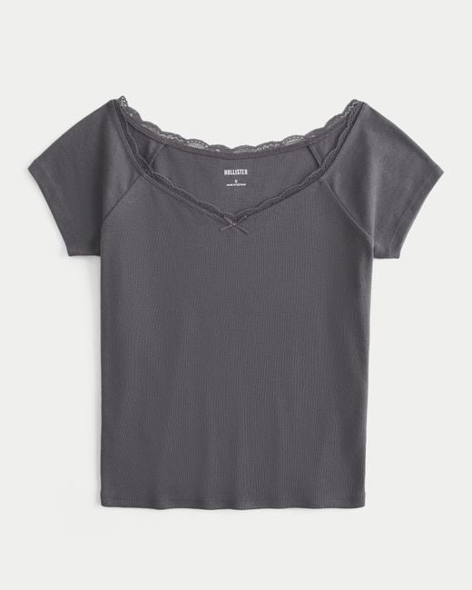 Off the shoulder shirts hollister sale