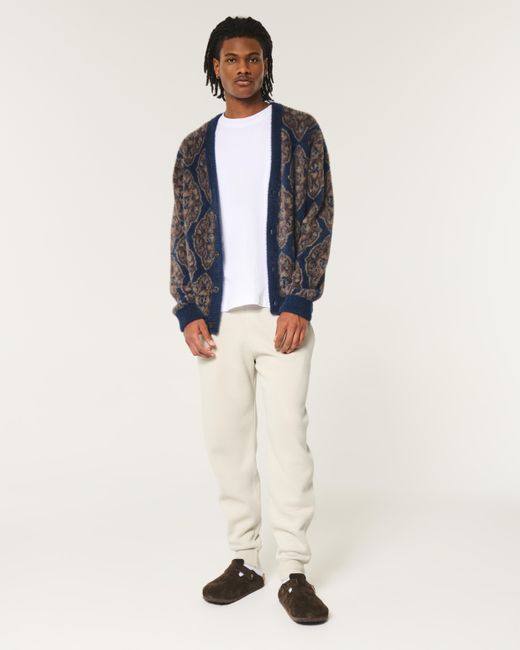 Hollister Hollister Wohlfühl-Jogger aus Fleece in Natural für Herren
