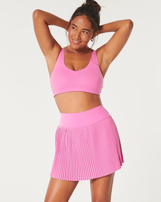 Hollister Pink Gilly Hicks Active Pleated Skortie