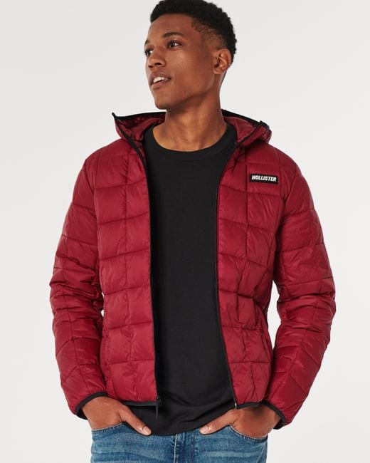 Hollister lightweight down puffer hotsell jacket