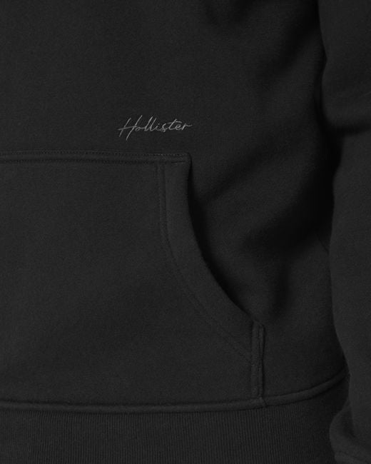 Hollister Lässiger Hoodie mit Logo in Black für Herren
