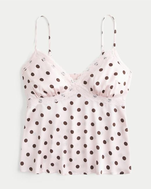 Hollister Multicolor Easy Lace-trim Satin Cami