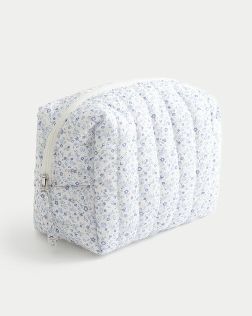 Hollister White Makeup Bag