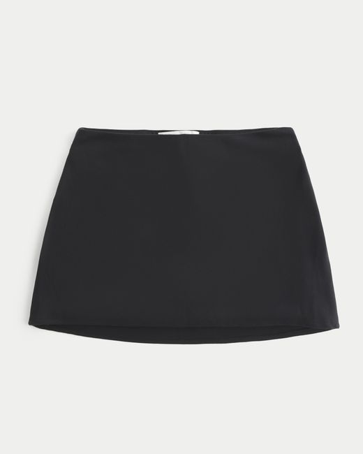 Hollister Black High-rise A-line Mini Skort