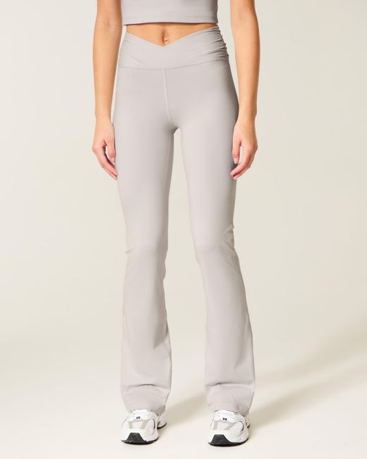 Hollister White Gilly Hicks Active Recharge Wrap Waist Boot Leggings