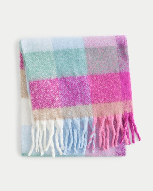 Hollister Pink Woven Scarf