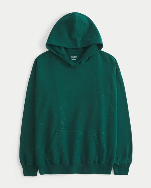 Hollister Green Hollister Feel Good Oversized Sparkle Hoodie