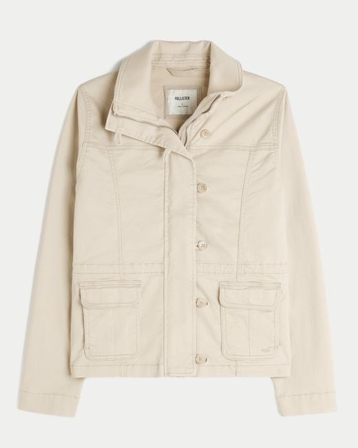 Hollister Natural Twill Military Jacket