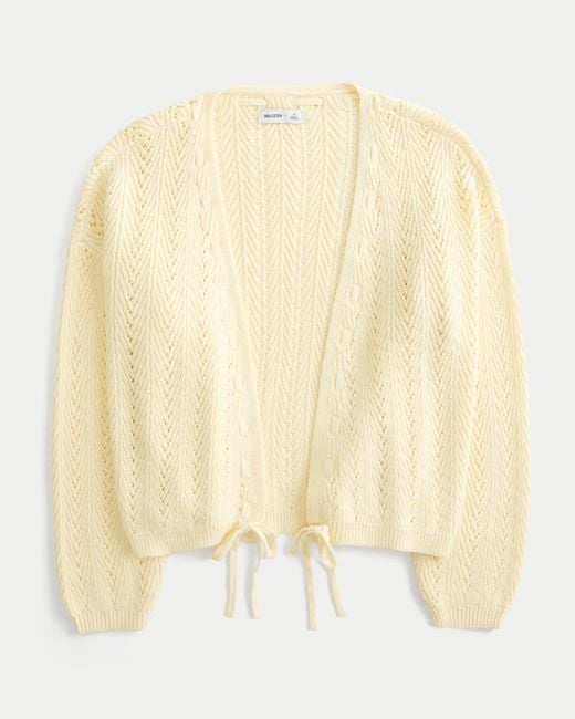 Hollister Natural Easy Textured No-close Cardigan