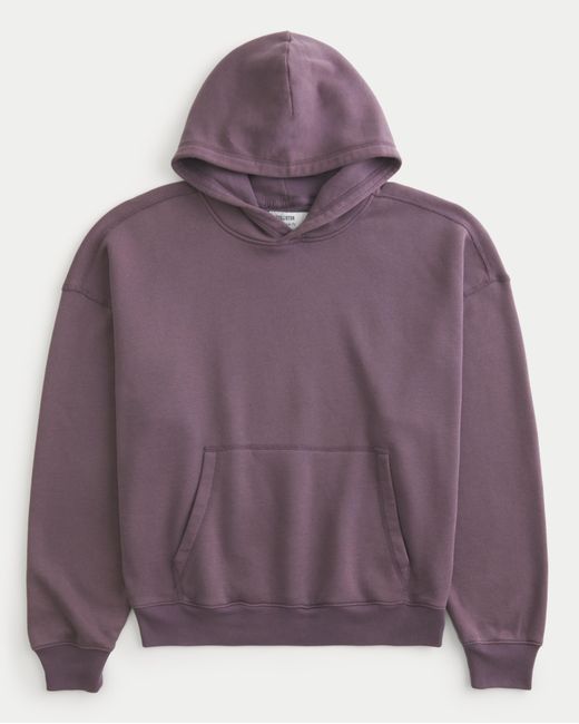 Hollister Purple Baggy Cinch Hoodie for men