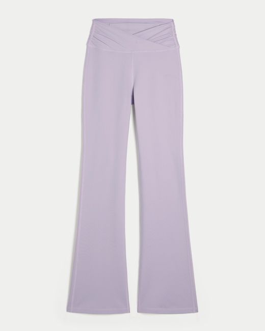 Hollister Purple Gilly Hicks Active Recharge Wrap Waist Bootcut Leggings