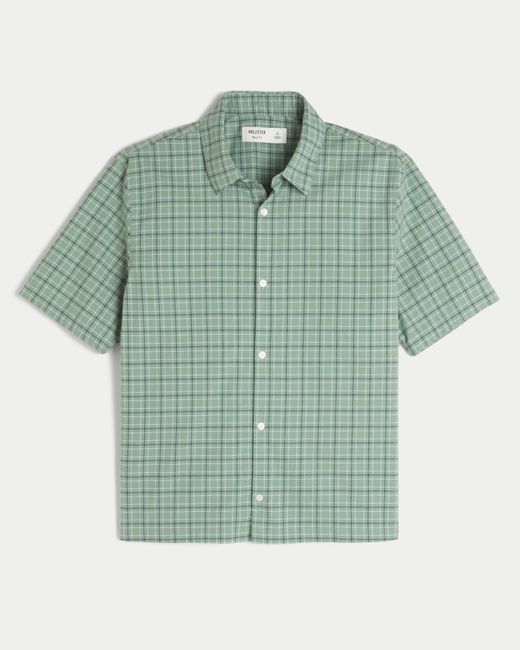 Hollister Green Boxy Short-sleeve Shirt for men