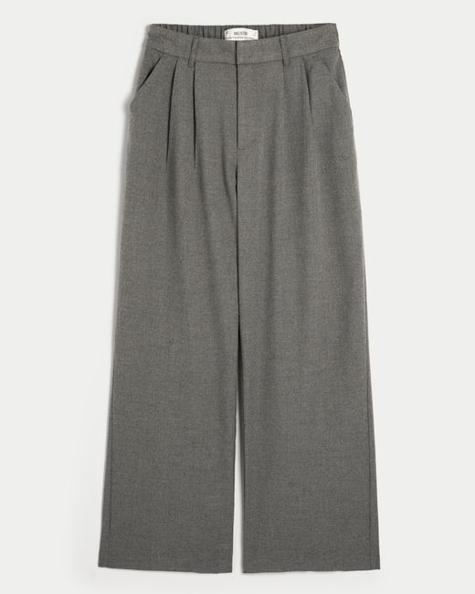 Hollister Gray Hollister Livvy Ultra High-rise Wide-leg Pants