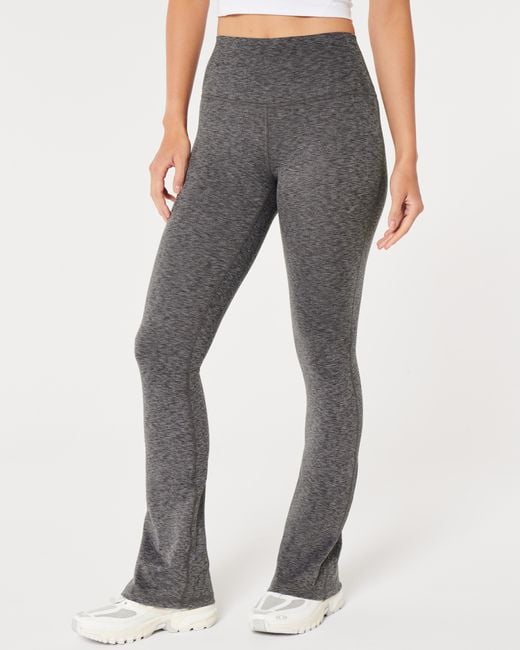 Hollister Gray Gilly Hicks Active Recharge High-rise Mini Flare Leggings