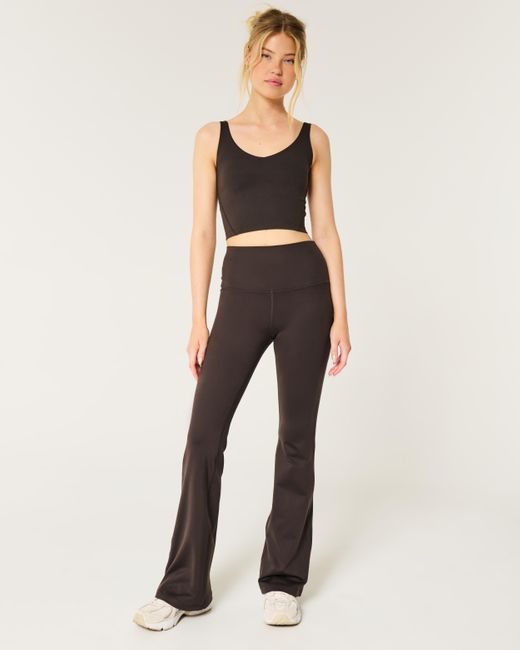 Hollister Brown Gilly Hicks Active Recharge Flare Leggings